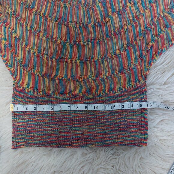 Eliesel Multi Colored Crochet Knit Top - Picture 7 of 8